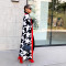 New warm and loose Thousand Bird Grid high-quality faux mink plush long jacket