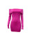 Trendy one shoulder sexy slim fit long sleeved dress