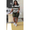 New casual short sleeved shorts camouflage leopard print set