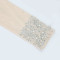 Round neck high slit hot stamping dress, fashionable dress