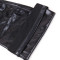 Lacquer coated adhesive sexy elastic long socks black leather socks with anti slip strips zipper elastic props