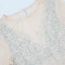Round neck high slit hot stamping dress, fashionable dress