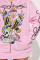 Fashion positioning printed short skirt set, new hooded sweatshirt in stock