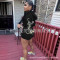 Women's Fashion Casual Shorts Positioning Printed Set