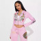 fashion positioning printed pants set