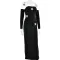 Hot selling pleated long sleeved women's long skirt, fashionable and sexy, hip hugging slim fit dress