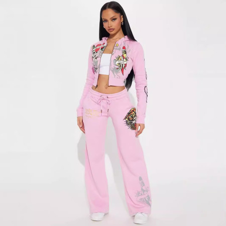 fashion positioning printed pants set