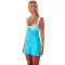 New women's sexy short skirt with patchwork suspender, backless satin sleeveless slim fit dress