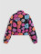 Autumn and winter new retro three-dimensional flower temperament loose zipper cardigan women's clothing