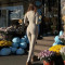 Fashionable and sexy zipper solid color leggings long sleeved round neck tight jumpsuit