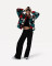 Autumn and winter new retro three-dimensional flower temperament loose zipper cardigan women's clothing