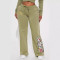 Women's fashion positioning printed hoodie set