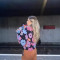 Autumn and winter new retro three-dimensional flower temperament loose zipper cardigan women's clothing