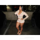 Fashion casual set with letter print hooded zipper top, tight pants two-piece set