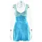 New women's sexy short skirt with patchwork suspender, backless satin sleeveless slim fit dress