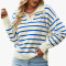 Women's fashion striped sweater