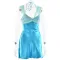 New women's sexy short skirt with patchwork suspender, backless satin sleeveless slim fit dress