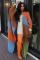 New women's casual loose knit long jacket