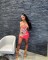 Fashionable and casual positioning printed camisole dress
