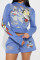 Shorts, casual set, printed top, shorts, fashionable new style