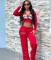 Leisure street print 2-piece set, best friend outfit, multi-color set