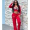 Leisure street print 2-piece set, best friend outfit, multi-color set