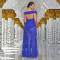 Fashionable women's sexy multiple dressing methods slim fit long skirt set
