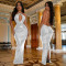 Fashion women's sequined slim fitting suspender evening dress dress new