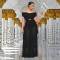 Fashionable women's sexy multiple dressing methods slim fit long skirt set