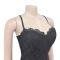 Fashionable women's sexy slim fit lace hollow suspender jumpsuit