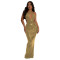 Fashion women's sequined slim fitting suspender evening dress dress new
