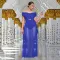 Fashionable women's sexy multiple dressing methods slim fit long skirt set
