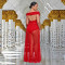 Fashionable women's sexy multiple dressing methods slim fit long skirt set
