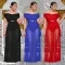 Fashionable women's sexy multiple dressing methods slim fit long skirt set
