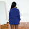 Fashion women's woven belt jacket short skirt solid color two-piece set new style