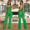 Fashionable women's sexy slim fit lace hollow suspender jumpsuit