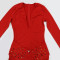 Sexy V-neck rhinestone jumpsuit slim fit pencil pants women's solid color long sleeved pants