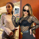 Sexy perspective erotic mesh dress