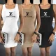 Sexy embossed embroidered vest dress in 3 colors in stock