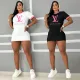 Summer new fashionable casual temperament sexy embossed short sleeved embroidered dress