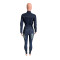 Repair height, stretch, small ankle, wash water, long sleeved denim jumpsuit, jumpsuit