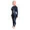 Repair height, stretch, small ankle, wash water, long sleeved denim jumpsuit, jumpsuit