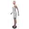 New Fashion Letter Embossed Embroidered Sleeveless Dress in 2 Colors in Stock