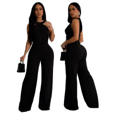 Sexy and fashionable solid color summer women's jumpsuit