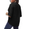 Casual Fashion Solid Color Women's Button V-neck Top