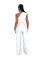 Sexy and fashionable solid color single shoulder diagonal collar women's jumpsuit