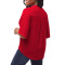 Casual Fashion Solid Color Women's Button V-neck Top