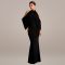 Fashionable women's slim fit elegant off shoulder sleeve wrapped arm dress new