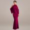 Fashionable women's slim fit elegant off shoulder sleeve wrapped arm dress new