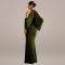 Fashionable women's slim fit elegant off shoulder sleeve wrapped arm dress new